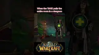 When the tank pulls the entire room in a dungeon #worldofwarcraft #warcraft #mmo #mmorpg #gaming