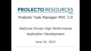 NetSuite Blazing Fast: Demo Prolecto Task Manager PTM 3.0 20220611