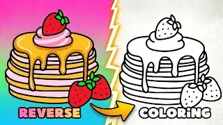 ASMR reverse art 🎨 From finished drawing to sketch