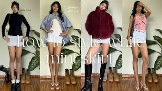 Styling white mini skirt for every season (part -2￼)