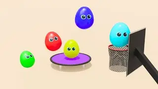 Easter Egg Basketball Game 🥚🏀 | Colorful Fun Learning Video for Kids