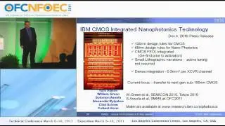 OFC Plenary: Alan Gara - Supercomputing's Symbiotic Relationship with Advanced Optics