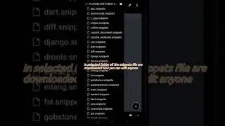 How to add custom snippets in Acode Editor? | Tutorial | 