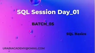 SQL Session Day_01|L2/L3 Java Application Support Batch_05| SQL Basics #sql #mysql