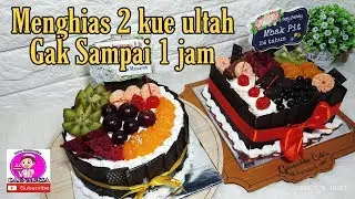 Cara menghias kue ultah dengan buah buahan