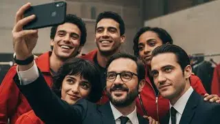 Yapay zeka ile film setinde selfie &ccedil;ekmek, Gemini video oluşturma #keşfet #trending 