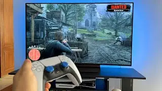 LG OLED C4 + Red Dead Redemption 2 PS5 Slim Gameplay 4K HDR