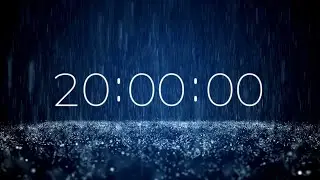 20 Minute Classroom Timer with Rain Sounds | 4K Calm Visual | Produced by SoniCentric