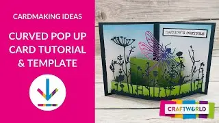 Curved Pop Up Card Tutorial and Free Template Download