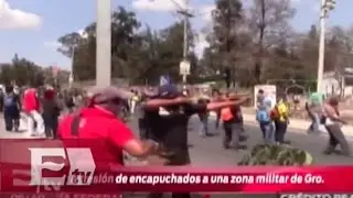 Agresión de encapuchados en zona militar / Vianey Esquinca