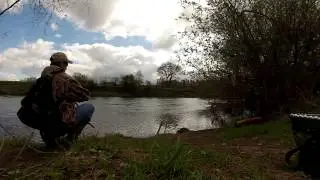 River wye pike smashes jointed swimbait.
