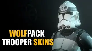 104th Wolfpack Battalion Trooper Skins Showcase - Star Wars Battlefront 2 (Squad System Update)