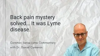 Back Pain Mystery Solved&hellip; It Was Lyme Disease.