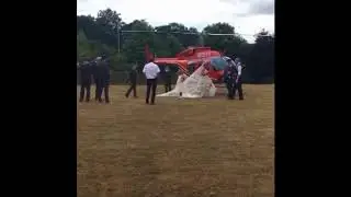 Helicopter Gaynor & Brian Wedding