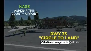 ASPEN-PITKIN RWY 33 CIRCLE TO LAND | CITATION LANDING | MICROSOFT FLIGHT SIMULATOR 2020