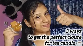 3 Ways To Get The Perfect Colour  For Tea Candle ☕ || #viral #candlemaking #candles #viralvideo 