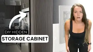 DIY PROJECT: hidden kitchen storage cabinet