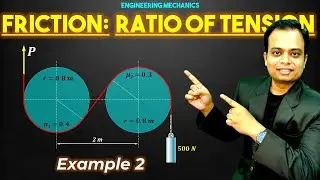 Ratio of Tension in Flat Belt Drive | Example 2