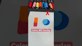 Never Blend Posca Pens This Way! 😡 |  #drawing #posca  #shortsmaschallenge