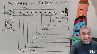 Willy Sax Bambu, Grafica Tutorial del Sax Quena.en Do. M.