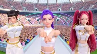 Rumi, Zoey & Mira — Golden K Pop Demon Hunters Inspired Outfits