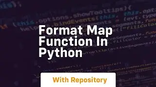 format map function in python