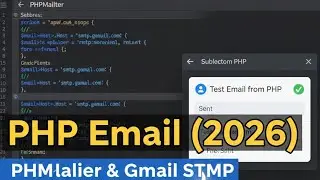 How to Send Email in PHP using PHPMailer and Gmail SMTP (2026)