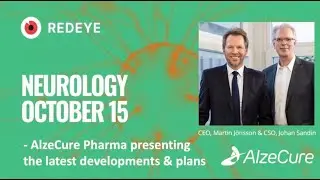 CEO Martin J&ouml;nsson presents at Redeye Theme Event Neurology October 15, 2025
