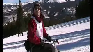 Adaptive Skibob Sport - Breckenridge 2006. Snowbike Sport f&uuml;r Menschen mit Prothese.