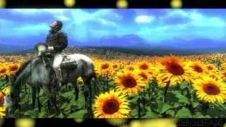 Michael Jackson - Walking through a sunflower field . . .