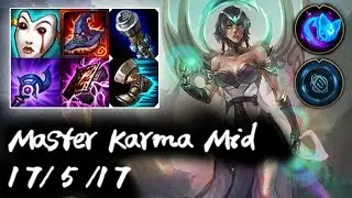 Master Karma Mid vs Anivia | Q to Win | Korea High Elo Replays