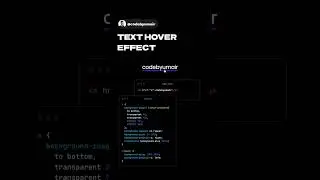 Text hover effect in CSS 