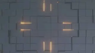 Abstract Orange Light Background Video, Black Cube Motion Background Loop | Free Stock Footage