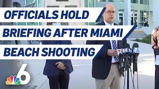 Miami Beach Mayor, Local Officials Hold News Conference Following Triple Shooting