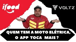 Quem tem a Moto Elétrica #Voltz o APP do #ifood Toca +