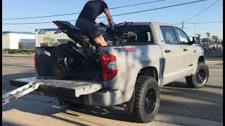 2018 Cement Grey Tundra on 35’s and Fox Suspension BMC CMC
