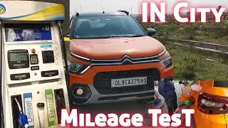 Mileage Test In City condition|| Better than highway!! | #citroenc3 #tusharvashishtha @citroen