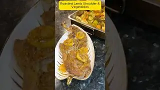Roast Lamb Shoulder🪵 🔥🐐Slow Roast Lamb Shoulder | Ultimate Lamb Shoulder    & Roasted Vegetables