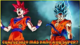 Super saiyan DIOS VS Super saiyan BLUE! ¿Cual le hizo mas DAÑO a DBS?