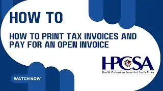 How to print tax invoices and pay for an open invoice