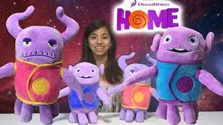 DreamWorks HOME Toy Talking OH & CAPTAIN SMEK Plushies - KidToyTesters