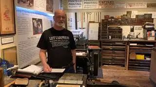 OPENING OF PRINTING EXHIBIT AT THE MORGANTOWN HISTORY MUSEUM IN APRIL 2022