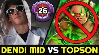 DENDI knows how to Deal with Pudge &mdash; MID vs TOPSON 7.28 Dota 2