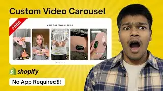 How to add Free Video Carousel in Shopify Store (No App Required) in 2026