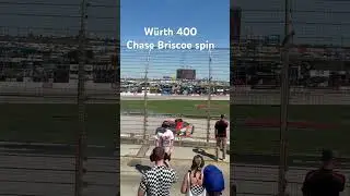 W&uuml;rth 400 Restart, Chase Briscoe spin/wreck