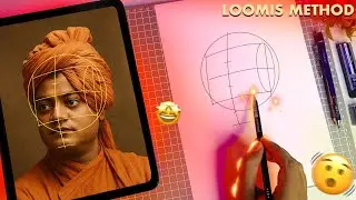 Swami Vivekananda ji Portrait Drawing Tutorial// Youth Day Special Drawing 