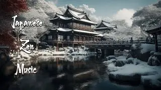 Winter in Japan - Japanese Zen Garden - Japanese Flute Music For Soothing, Healing, Meditation