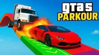 CLIMB UP THE MOUNTAIN PARKOUR IN  GTA 5!!