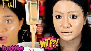 I applied an ENTIRE bottle of FIT ME FOUNDATION and went to a RESTURANT