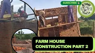 Farm House🏡 Construction (Part 2) | Continuation of the farm house | Goat 🐐 structure construction.